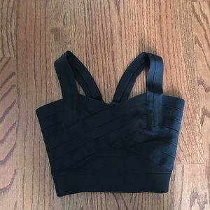 Black bandage top